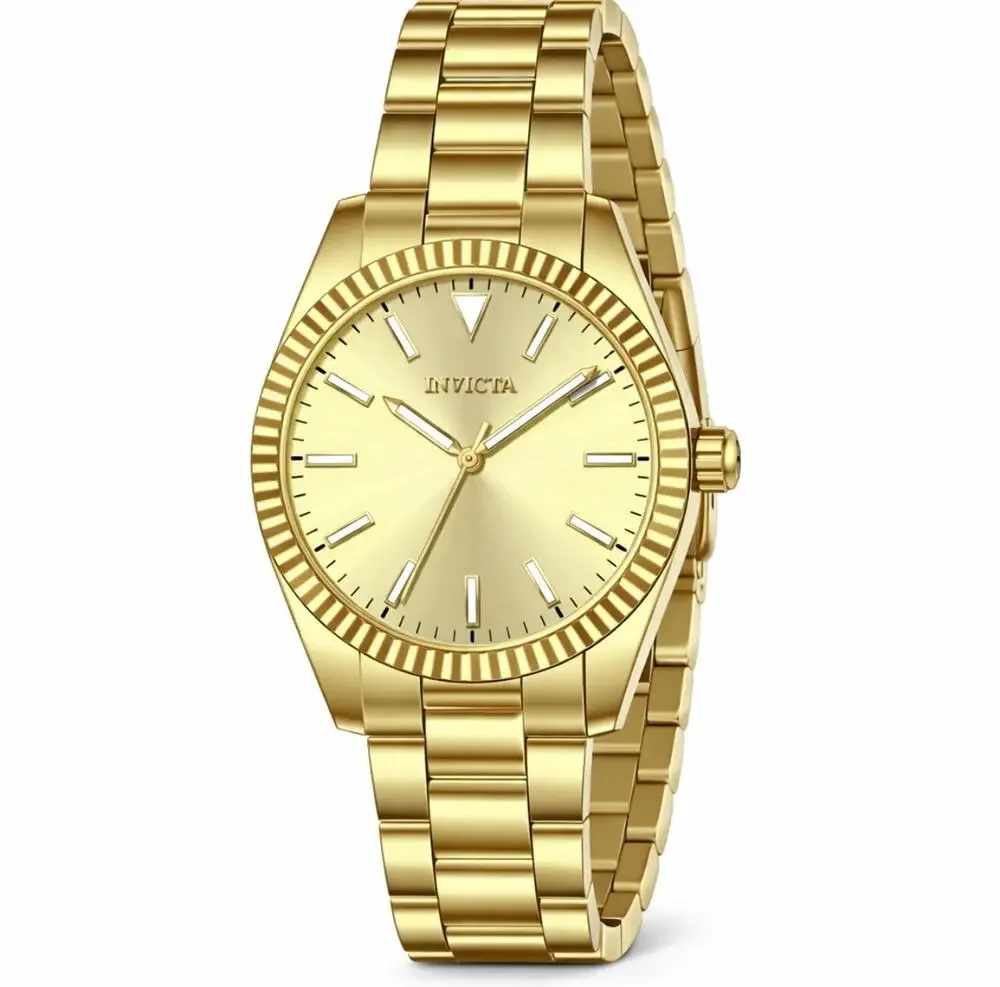 Invicta Celestial Langdon Men’s Watch 40mm Gold Band and Dial New in Box